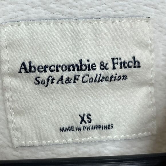Abercrombie & Fitch Soft Cowl Neck Snap Side Sweater White Size XS - Picture 5 of 6